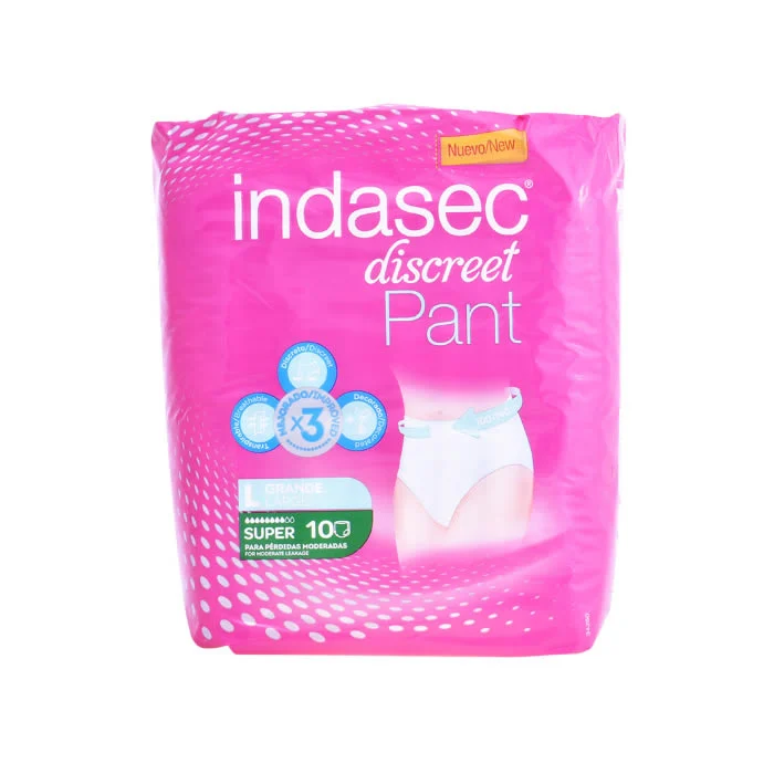 Indasec Pant Super taglia grande 10 unità