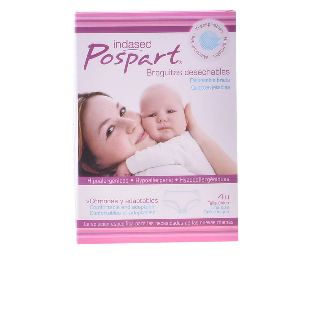 Indasec Pospart Slip Monouso Taglia Unica 4 Pezzi