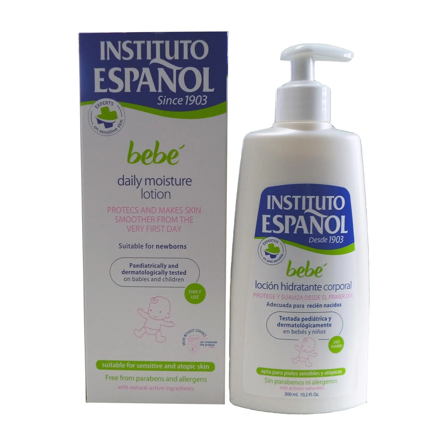 Instituto Español Baby Crema Corpo Idratante Pelle Sensibile Neonato Senza Allergeni 300ml