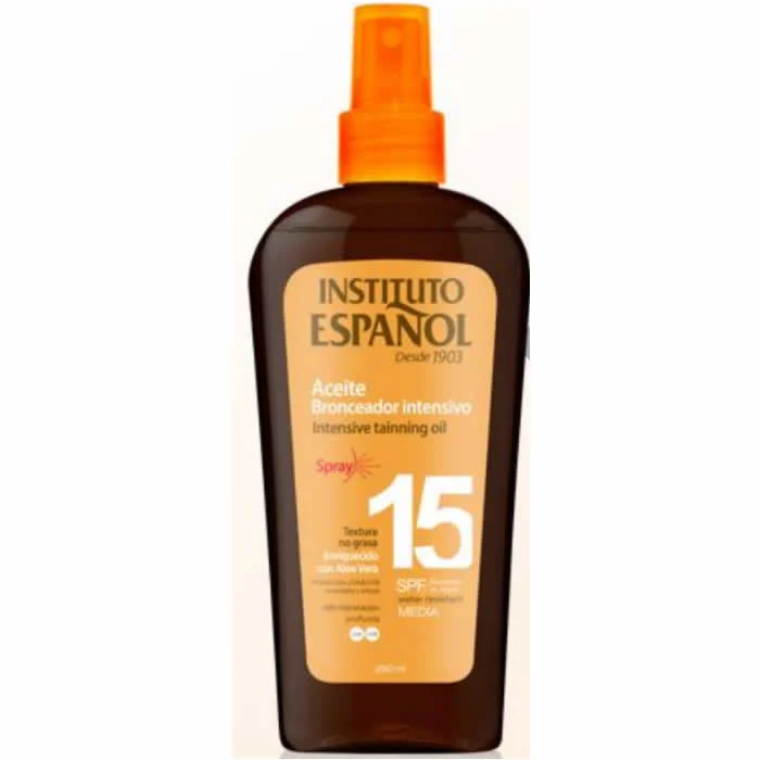 Instituto Español Intensive olio abbronzante Spf15 Spray 250ml