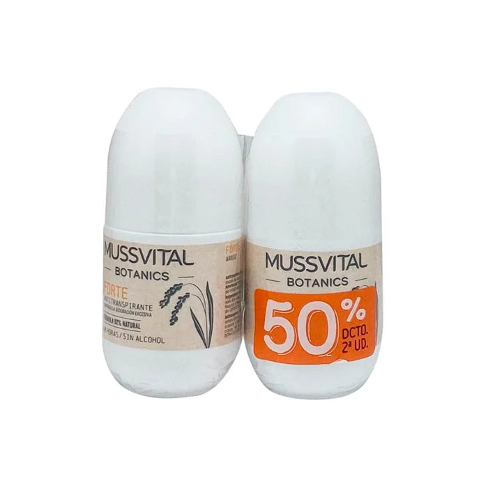 Mussvital Botanics Deo Forte, 75 ml, set da 2 unità