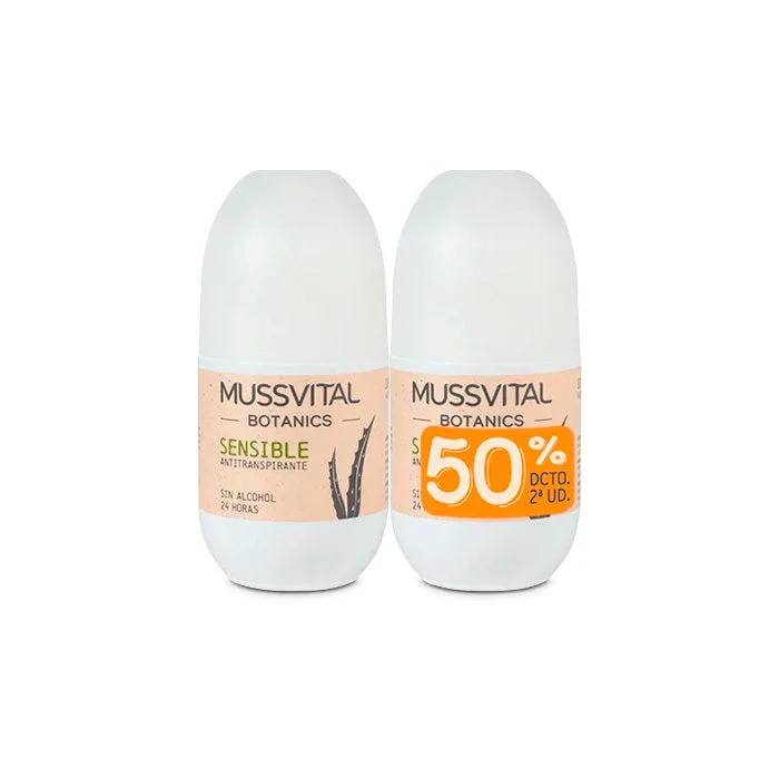 Mussvital Botanics Deo Sensitive 75 ml, set da 2 unità