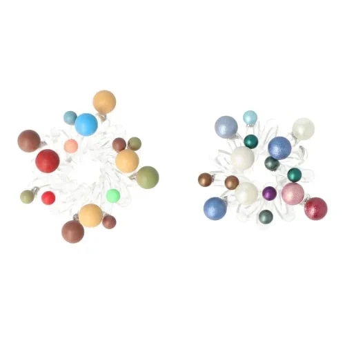 Elastici per capelli Inca Palline opache e lucide 2 unità