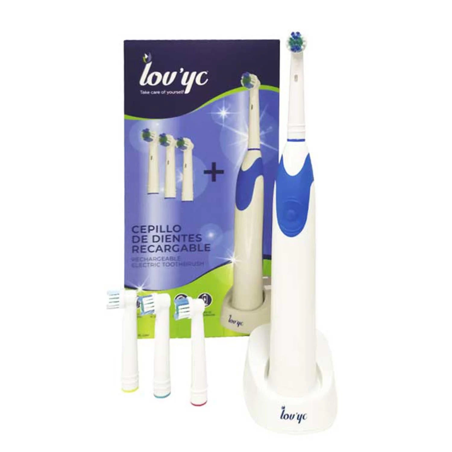 Elie Saab Lovyc Ricaricabile Spazzolino Elettrico 4 testine 1un