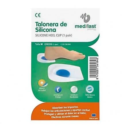 Cuscinetto medio per tallone in silicone Medilast 2 unità