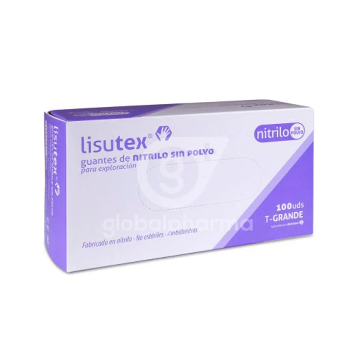Guantex Lisutex Nitrilo S-P t-g 100U