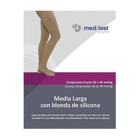 Medilast Lunga Blonda Nero Compressione Forte Extra Large
