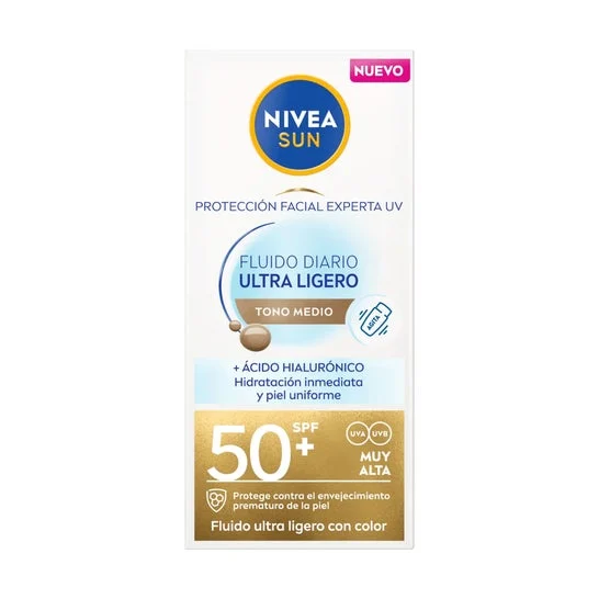 Nivea Sun Fluido Diario Protección Facial Spf50 Medio 40ml