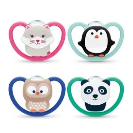 Succhietti del silicone dello spazio di Nuk 6-18M 1pc