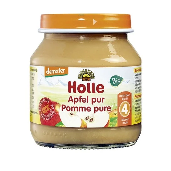 Holle Potito 100% Mela +4M 125g