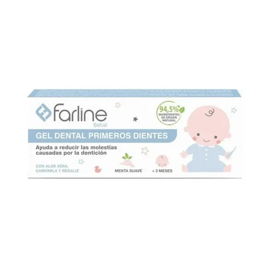 Farline Gel Primi Denti al Gusto Menta Morbida 50ml