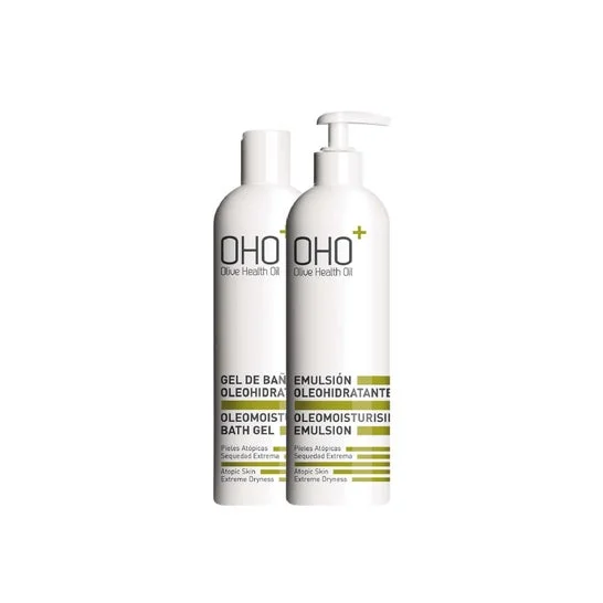 OHO Pack Oleo Emulsione idratante 400ml + Oleo Gel da bagno idratante 400ml
