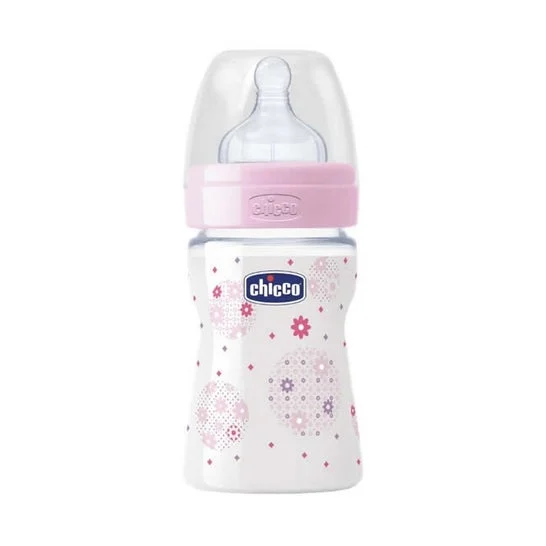Chicco Biberon Wp Rosa 150 Rosa Silicone Flusso normale