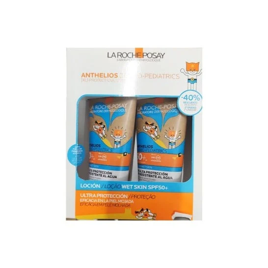 La Roche Posay Anthelios Dermo-Pediatrics Loción Wet Skin SPF50+ Eco 2x200ml