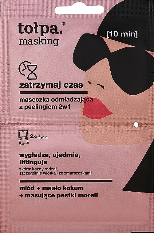 Maschera-peeling viso ringiovanente 2in1