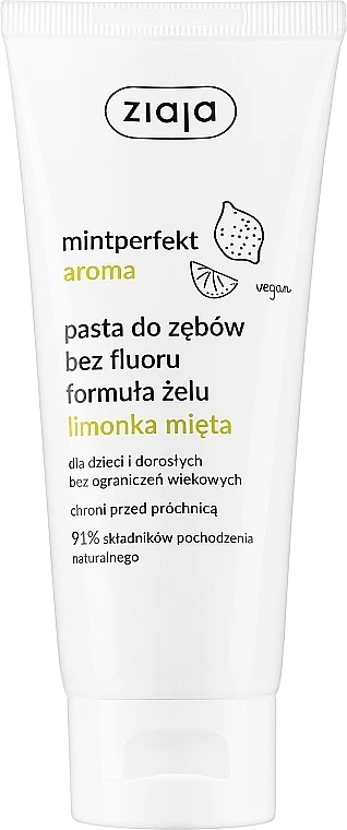 Dentifricio alla menta e lime