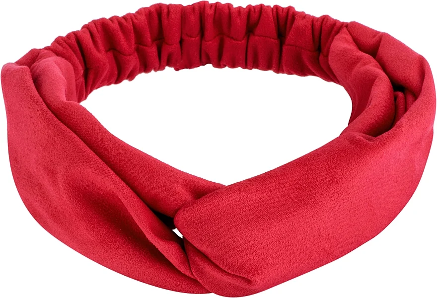 Fascia per capelli, camoscio, rosso "Suede Twist"
