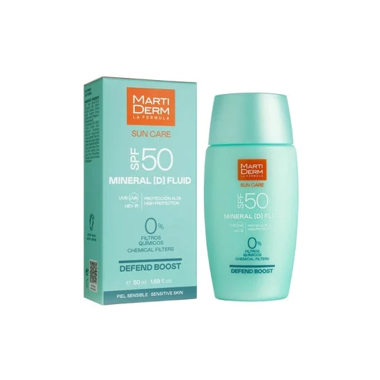 Martiderm Sun Care Mineral D Fluid Defend Boost Spf 50 50ml