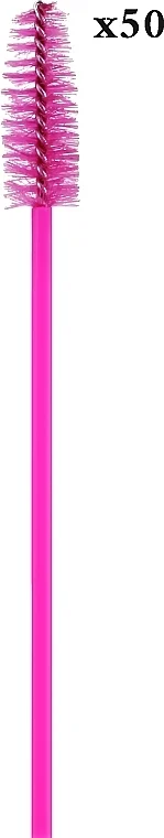 Scovolini per ciglia e sopracciglia, 50 pz, rosa