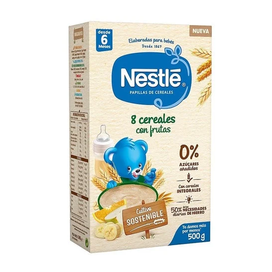 Nestle 8 Cereali con Frutta +6M 500g