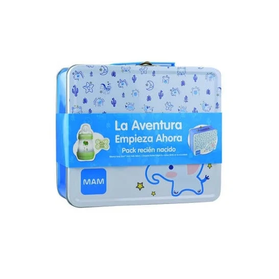Mam Pack neonato Biberon verde 160Ml + Soother Star 0+mesi