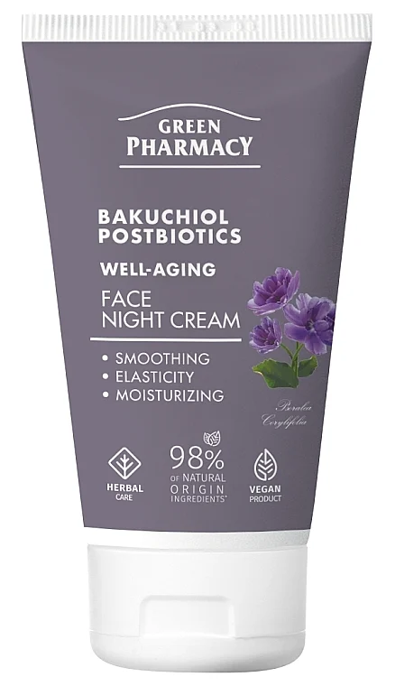 Crema notte per il viso 'Bakuchiol e Postbiotici'