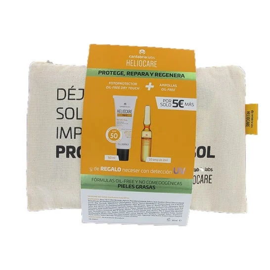 Heliocare Pack 360 Oil-Fee Gel + Endocare Radiance C 10 Ampolle