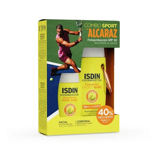 ISDIN Pack Alcaraz Fusion Water Magic 50 ml + Gel 100 ml