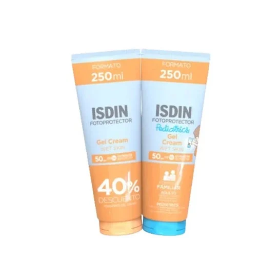 ISDIN Fotoprotector Gel Crema SPF50 250ml + Fotoprotector Pediatrics Gel Crema SPF50 250ml
