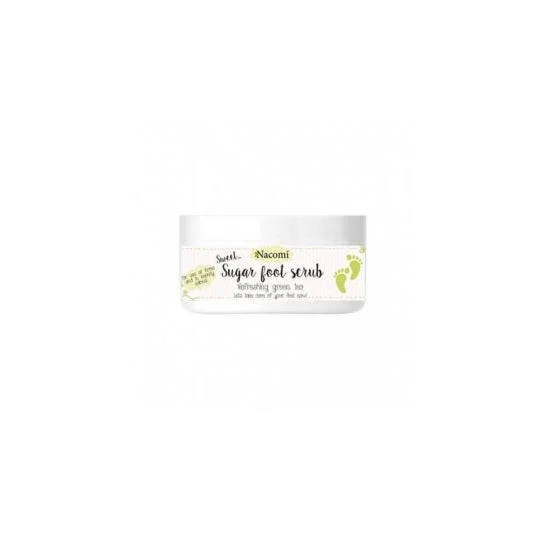 Nacomi Esfoliante per i piedi di zucchero scrub per i piedi di zucchero Tè verde rinfrescante 125g