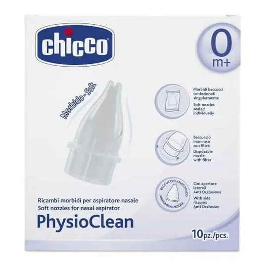 Ricariche Chicco Aspiratore Nasale Aspiratore Physioclean 10uds