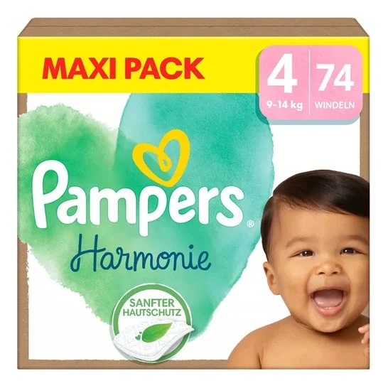 Pampers Harmonie Maxipack T4 9-14kg 74uts