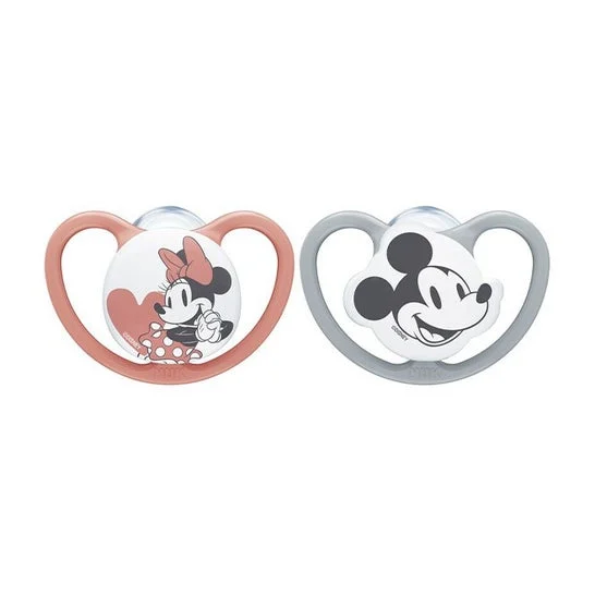 Nuk Space Succhietto Silicone Minnie 6-18 2uts