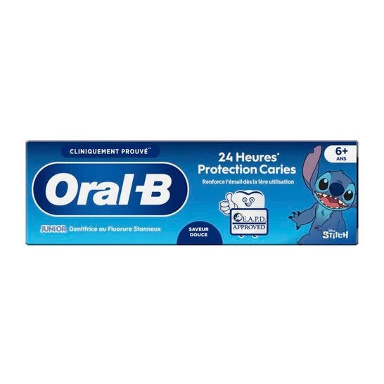Oral-B Junior Stitch Dentífrico Infantil 6+ Años 75 ml
