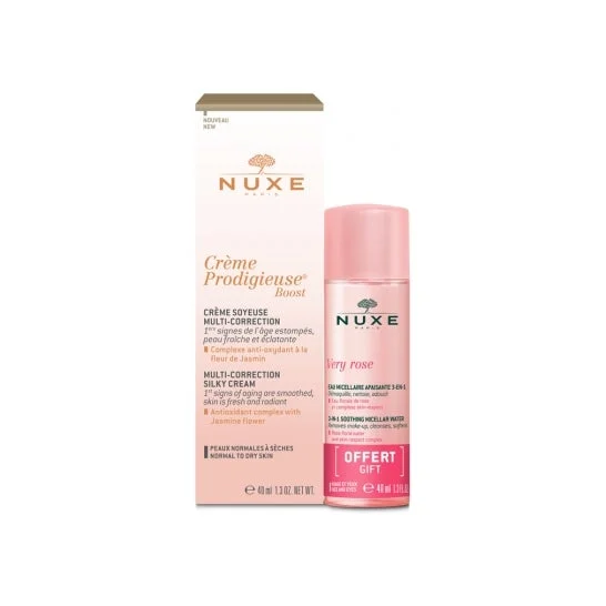 Nuxe Crème Prodigieuse Boost Soyeuse 40ml + Eau Micellaire 40ml
