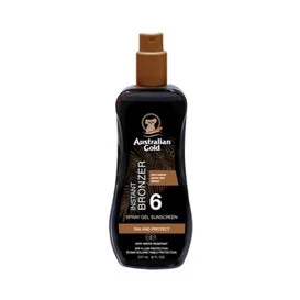 Australian Gold Spf6 With Instant Bronzer Spray Gel 237ml