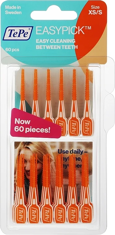 Stuzzicadenti in silicone, arancione, 60 pz.
