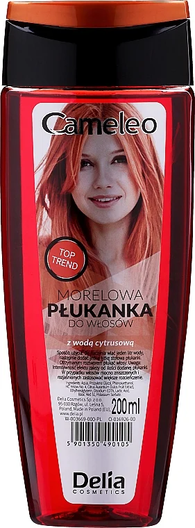 Balsamo colorato per capelli, pesca-arancione