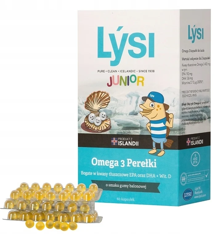 Integratore alimentare per bambini 'Omega-3', capsule masticabili