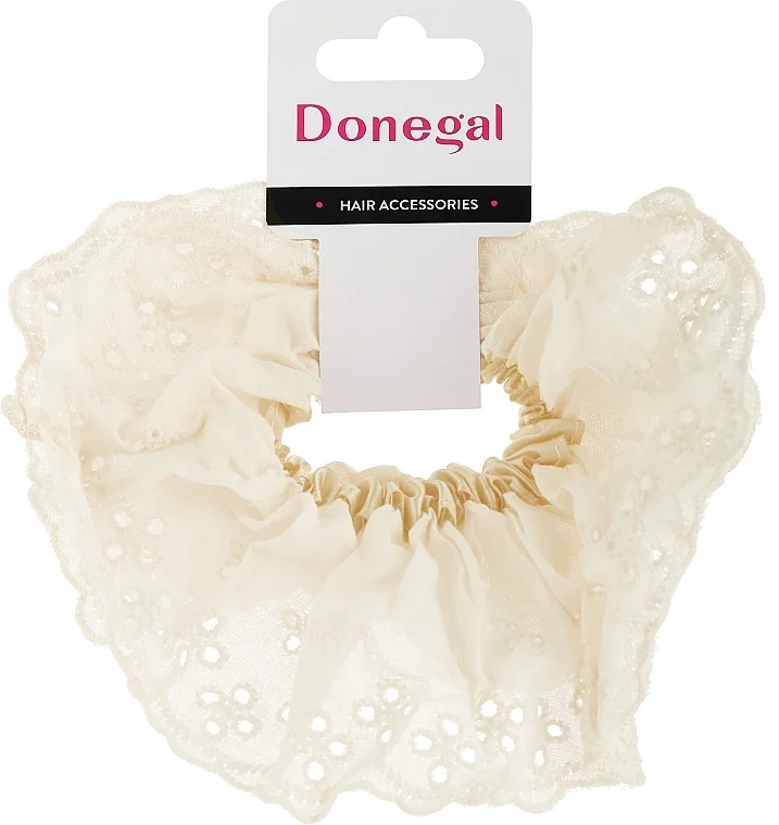 Elastico per capelli FA-5600+3, beige con motivo