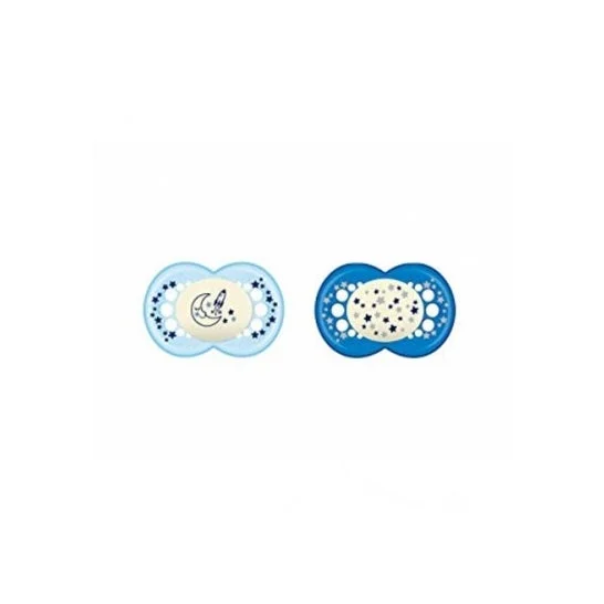 Ciuccio in silicone Mam Original Night + 16 M doppio pacchetto doppio blu