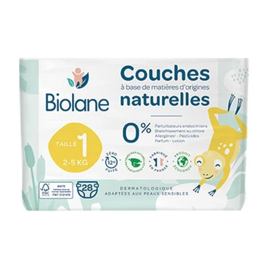 Biolane Baby Diapers T1 2-5kg 28uts