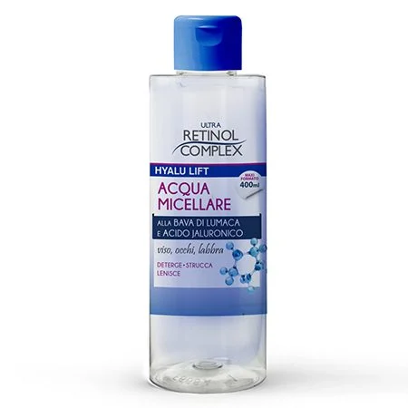 ACQUA MICELLARE BAVA DI LUMACA E ACIDO JALURONICO 400 ml – RETINOL COMPLEX