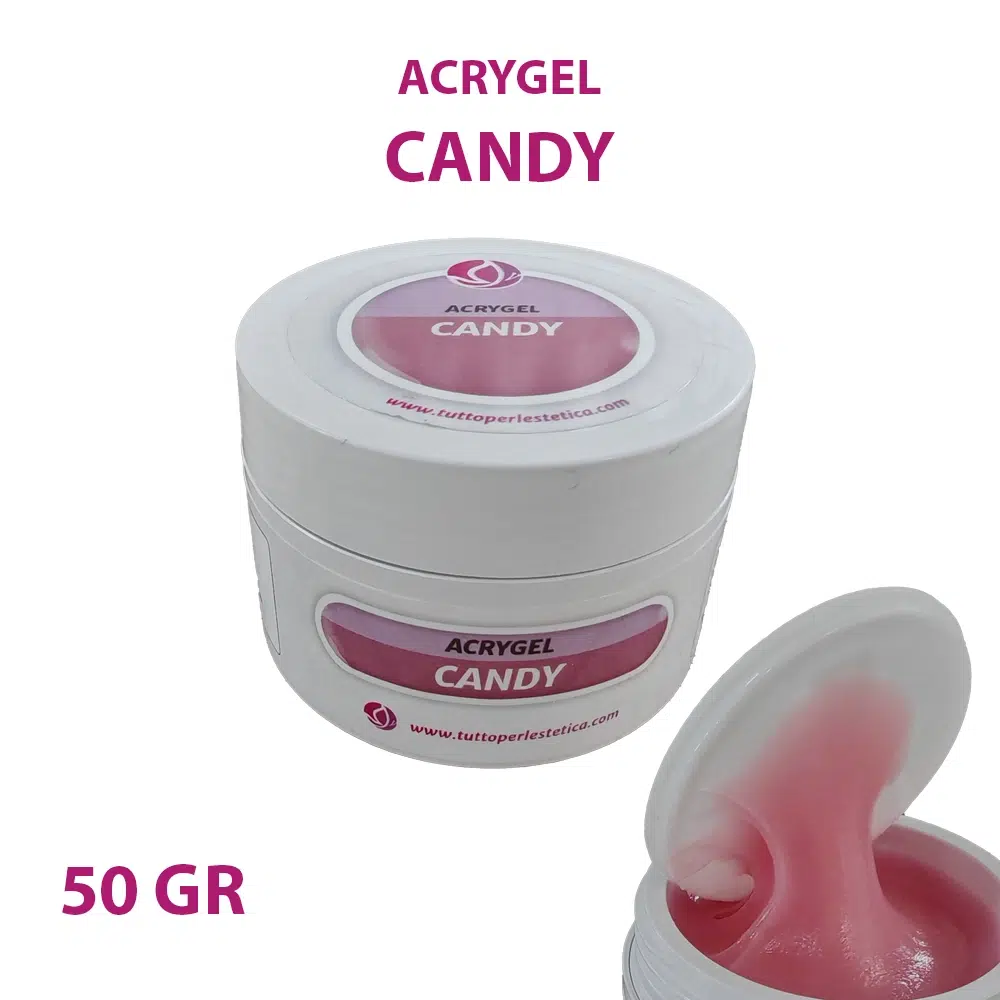 Acrygel Candy di Tuttoperlestetica – Barattolo da 50 gr – Hema e TPO Free