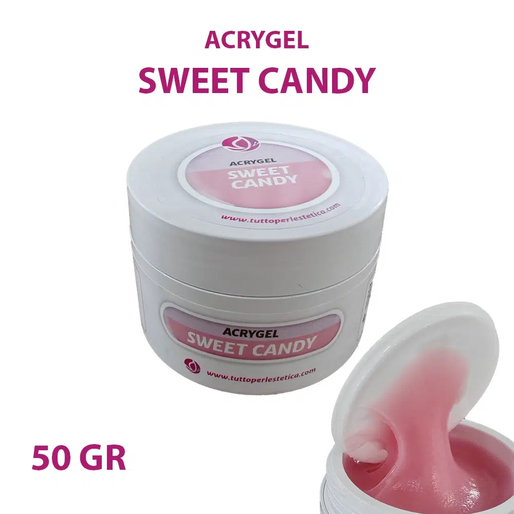 Acrygel SweetCandy di Tuttoperlestetica – Barattolo da 50 gr – Hema e TPO Free