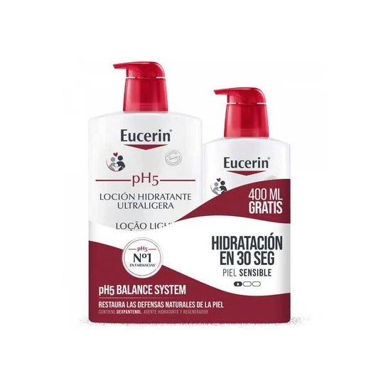 Eucerin® ph5 Ultra Light Moisturizing Lotion 1000ml + 400ml