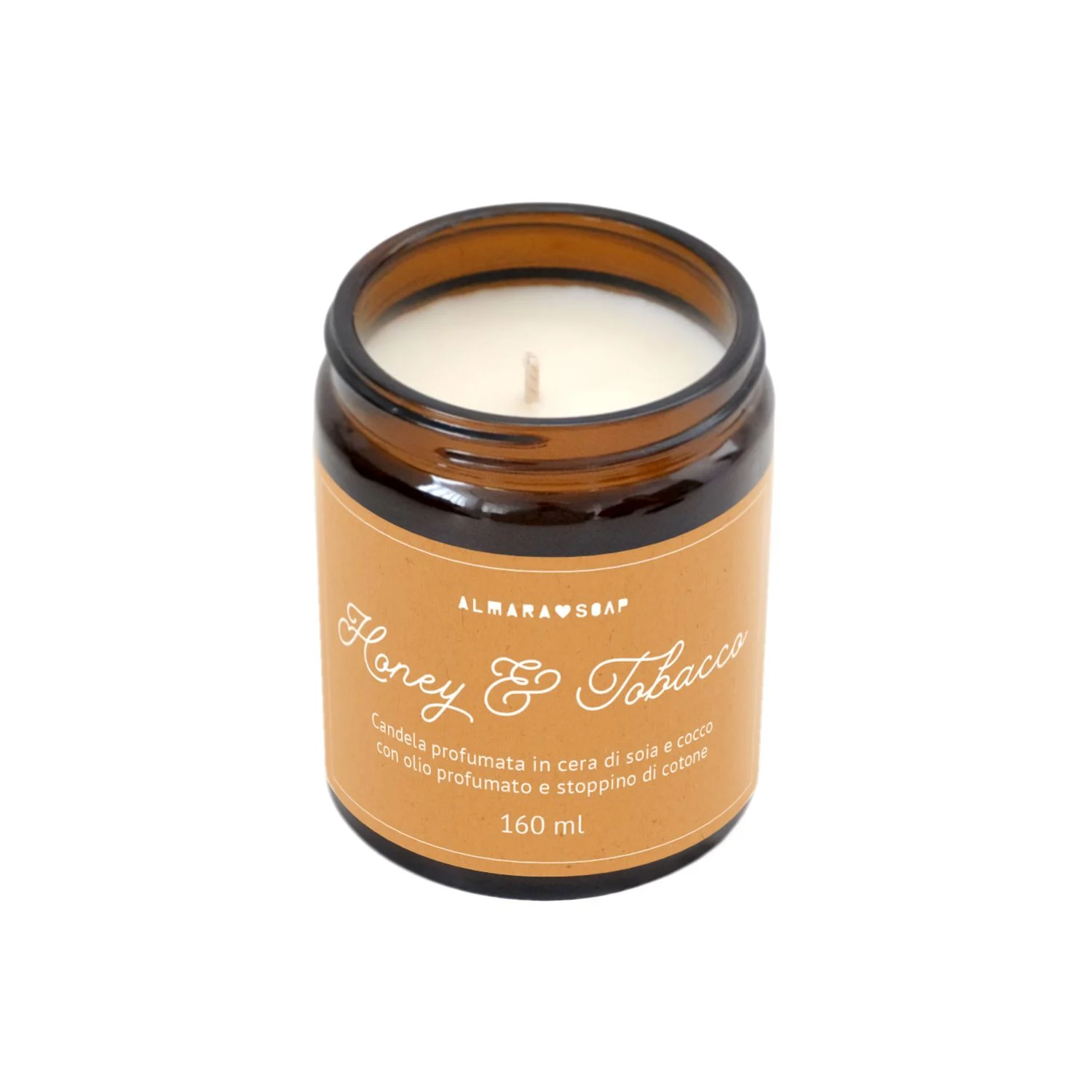 ALMARA SOAP Candela Profumata – Honey & Tobacco