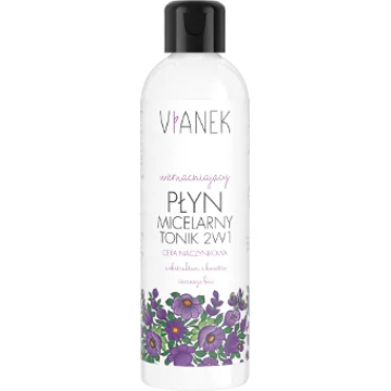 VIANEK Linea Viola Tonico e Acqua Micellare 2 in 1 Rinforzante