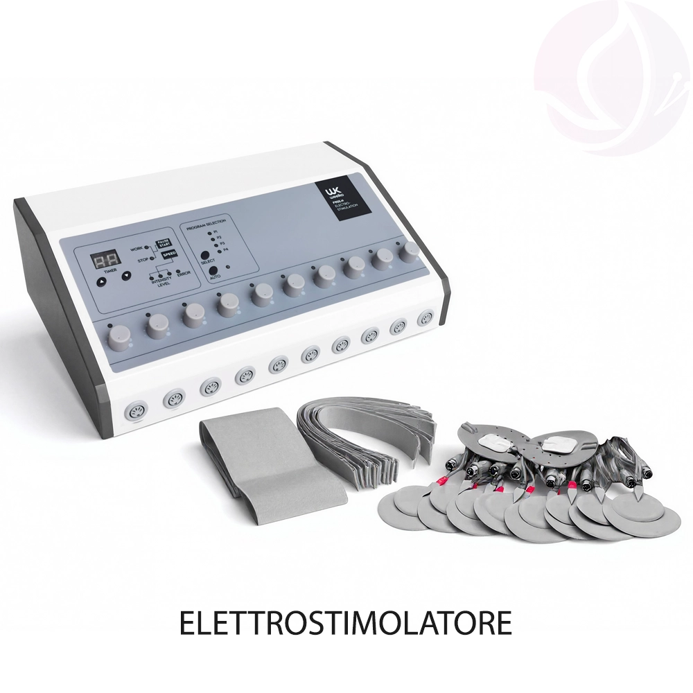 Apparecchiatura Elettrostimolazione Elettrostimolatore Weelko F905.N con 10 Uscite EMS