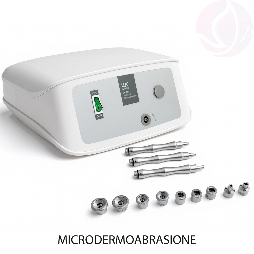 Apparecchiatura Microdermoabrasione Professionale Weelko F834.N con Punte di Diamante